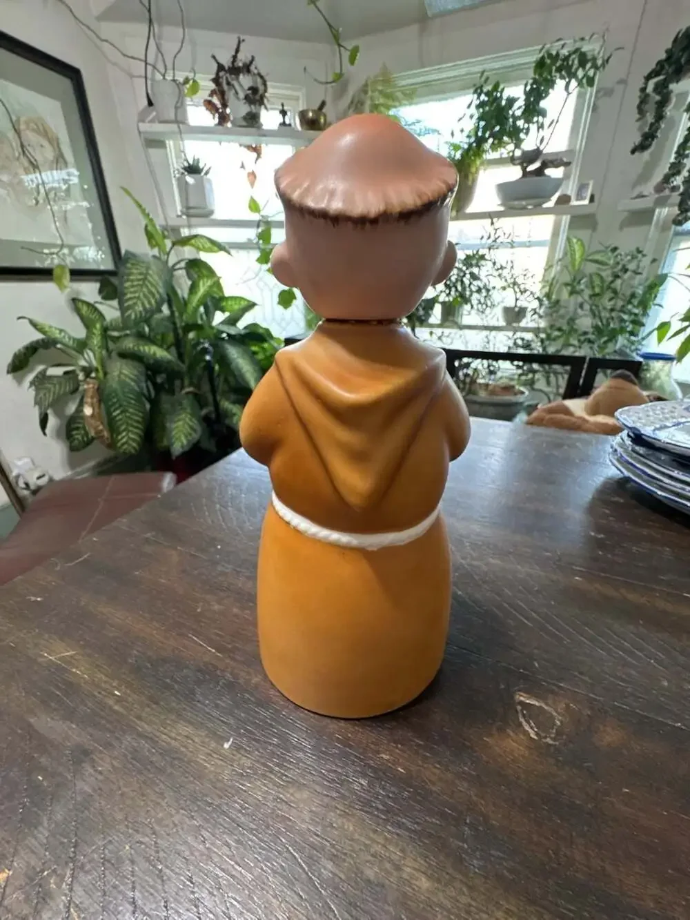 Lefton Friar Tuck Monk Decanter Vintage Ceramic Praying Padre 991